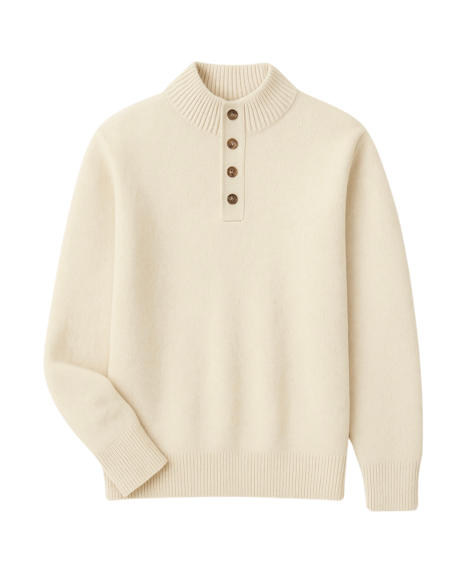 Mink Knit Button Sweater