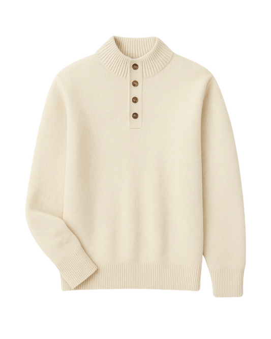 Mink Knit Button Sweater
