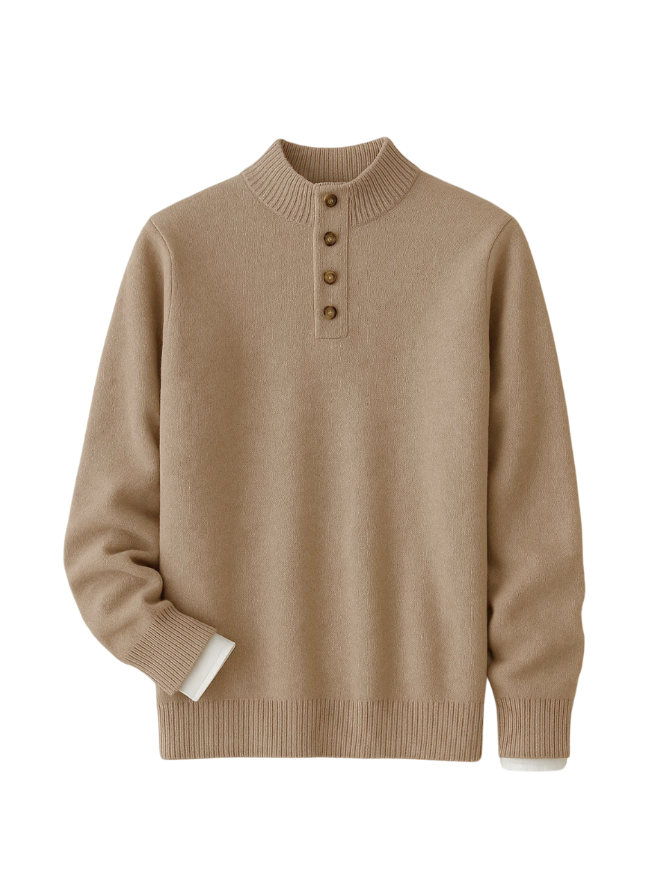 Mink Knit Button Sweater